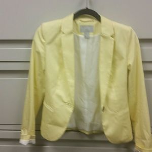 H&M size 2 yellow blazer